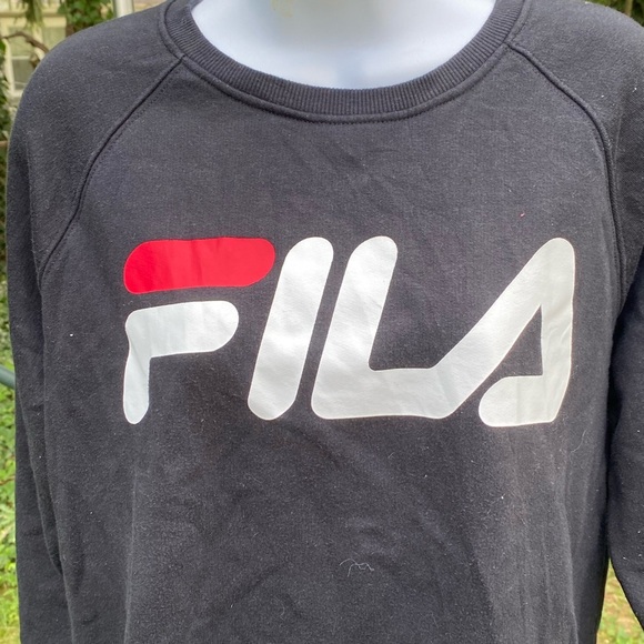 Fila Black Sweatshirt with Logo - Picture 3 of 6